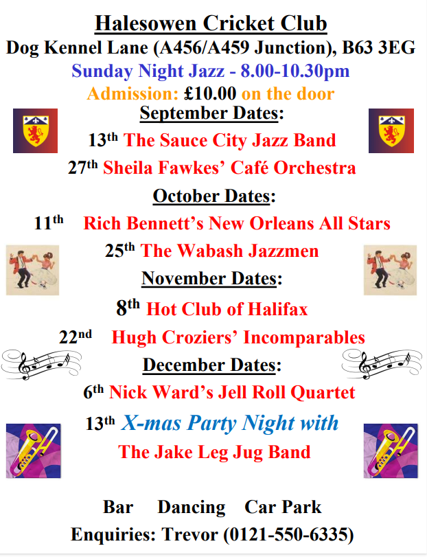 Halesowen Cricket Club - Sunday Night Jazz